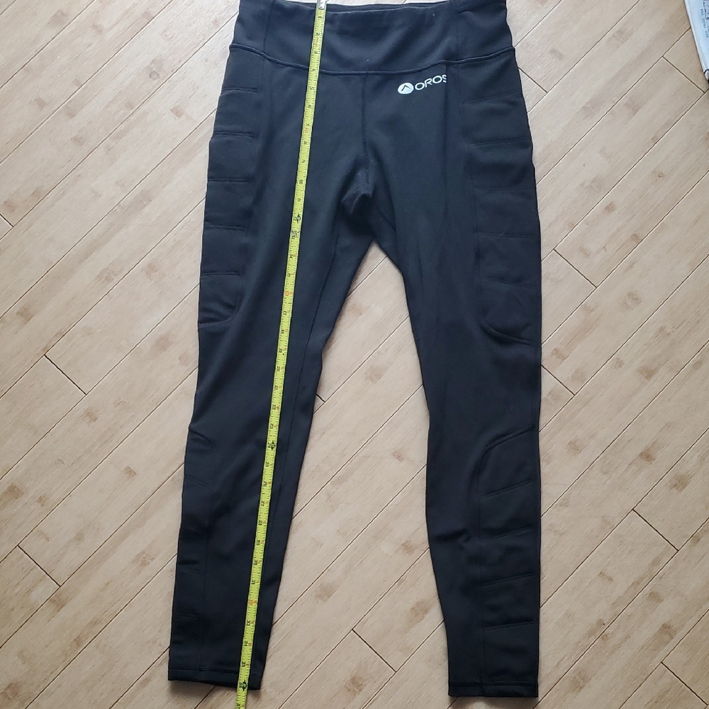 Oros Black Padded Leggings